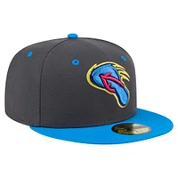 Men's New Era Gray/Blue San Antonio MissionsCopa de la Diversión 59FIFTY Fitted Hat