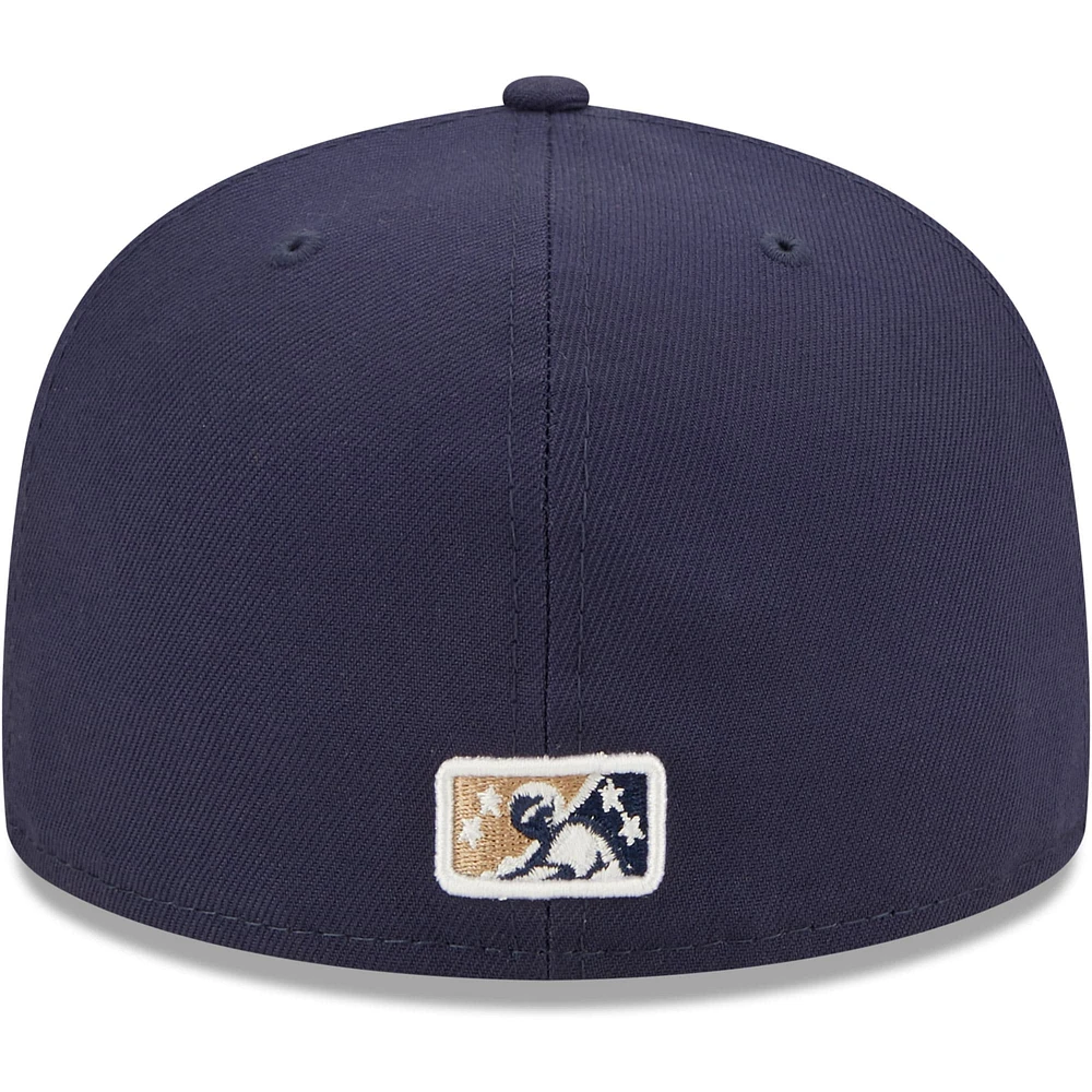 NWE SAMISS NAVY ROAD MIB AUTHENTIC COLLECTION 59FIFTY HATMENHIC