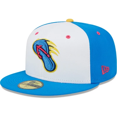 Casquette ajustée New Era San Antonio Missions Copa De La Diversion 59FIFTY pour homme, blanc/bleu