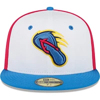 Men's New Era White/Blue San Antonio Missions Copa De La Diversion 59FIFTY Fitted Hat