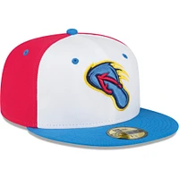 Men's New Era White/Blue San Antonio Missions Copa De La Diversion 59FIFTY Fitted Hat
