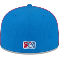 Men's New Era White/Blue San Antonio Missions Copa De La Diversion 59FIFTY Fitted Hat