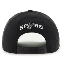 Men's '47 x Brand Seen Sorry I Was Hooping Black/Silver San Antonio Spurs Two-Tone Hitch Adjustable Hat