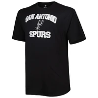 Men's Black San Antonio Spurs Big & Tall Heart Soul T-Shirt