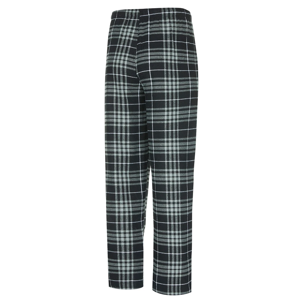 Ensemble de nuit pour homme avec t-shirt et pantalon en flanelle San Antonio Spurs Vector noir/gris Concepts Sport