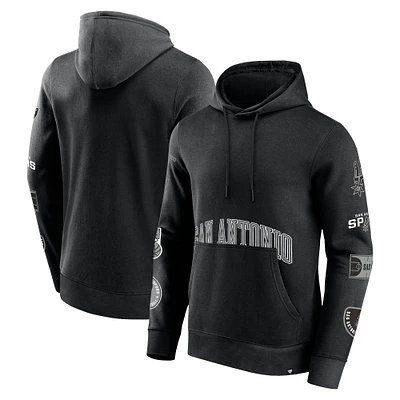 Sweat à capuche noir San Antonio Spurs Home Court Fanatics pour hommes