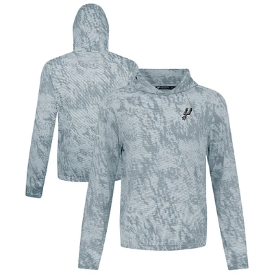 Sweat à capuche plateforme gris Levelwear pour homme des San Antonio Spurs