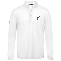 Men's Levelwear White San Antonio Spurs Heron Quarter-Zip Top