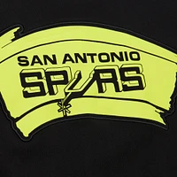 Men's Mitchell & Ness Black San Antonio Spurs Hardwood Classics Neon Nights Premium T-Shirt