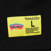 Men's Mitchell & Ness Black San Antonio Spurs Hardwood Classics Neon Nights Premium T-Shirt