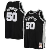 Maillot Swingman Mitchell & Ness David Robinson noir San Antonio Spurs 1998/99 Big Tall Hardwood Classics pour hommes