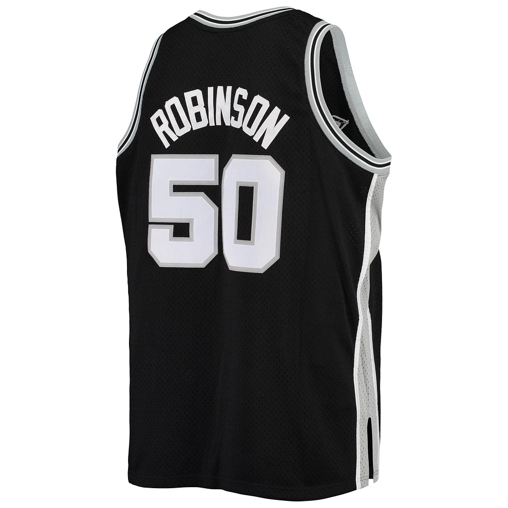 Maillot Swingman Mitchell & Ness David Robinson noir San Antonio Spurs 1998/99 Big Tall Hardwood Classics pour hommes