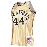 Men's Mitchell & Ness George Gervin Gold San Antonio Spurs 75th Anniversary 1977/78 Hardwood Classics Swingman Jersey