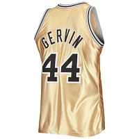 Men's Mitchell & Ness George Gervin Gold San Antonio Spurs 75th Anniversary 1977/78 Hardwood Classics Swingman Jersey