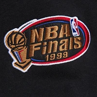 Men's Mitchell & Ness Heather Gray San Antonio Spurs Hardwood Classics All Over 4.0 Pullover Sweatshirt