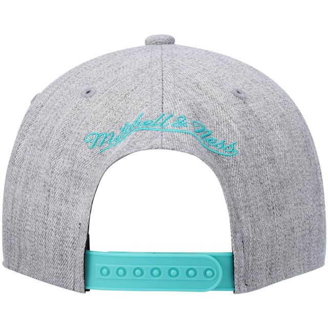 Casquette Snapback Mitchell & Ness Heathered Grey San Antonio Spurs Hardwood Classics Team 2.0 pour hommes