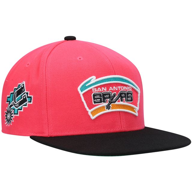 Casquette Snapback San Antonio Spurs Hardwood Classics pour homme Mitchell & Ness rose