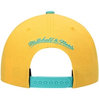 Men's Mitchell & Ness Yellow San Antonio Spurs Hardwood Classics Snapback Hat