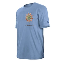 Men's New Era  Light Blue San Antonio Spurs 2024/25 City Edition Chenille Heavyweight T-Shirt