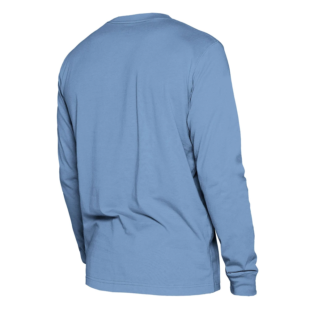 Men's New Era  Light Blue San Antonio Spurs 2024/25 City Edition Long Sleeve T-Shirt