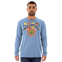 Men's New Era  Light Blue San Antonio Spurs 2024/25 City Edition Long Sleeve T-Shirt