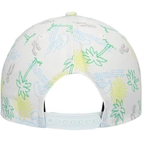 Men's New Era White San Antonio Spurs Palm Trees and Waves Golfer Adjustable Hat