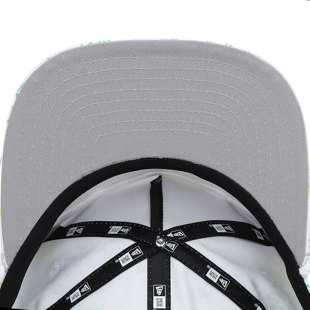 Men's New Era White San Antonio Spurs Palm Trees and Waves Golfer Adjustable Hat