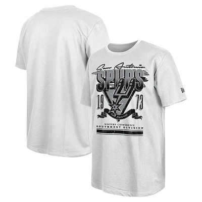 Men's New Era White San Antonio Spurs Sport Classics Oversized T-Shirt