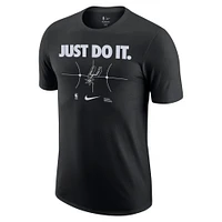 Men's Nike Black San Antonio Spurs Just Do It T-Shirt