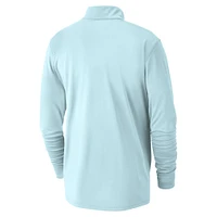 Men's Nike Light Blue San Antonio Spurs 2024/25 City Edition Authentic Coaches Performance Half-Zip Top