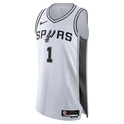 Maillot authentique Nike Victor Wembanyama pour homme, blanc, San Antonio Spurs - Édition Association