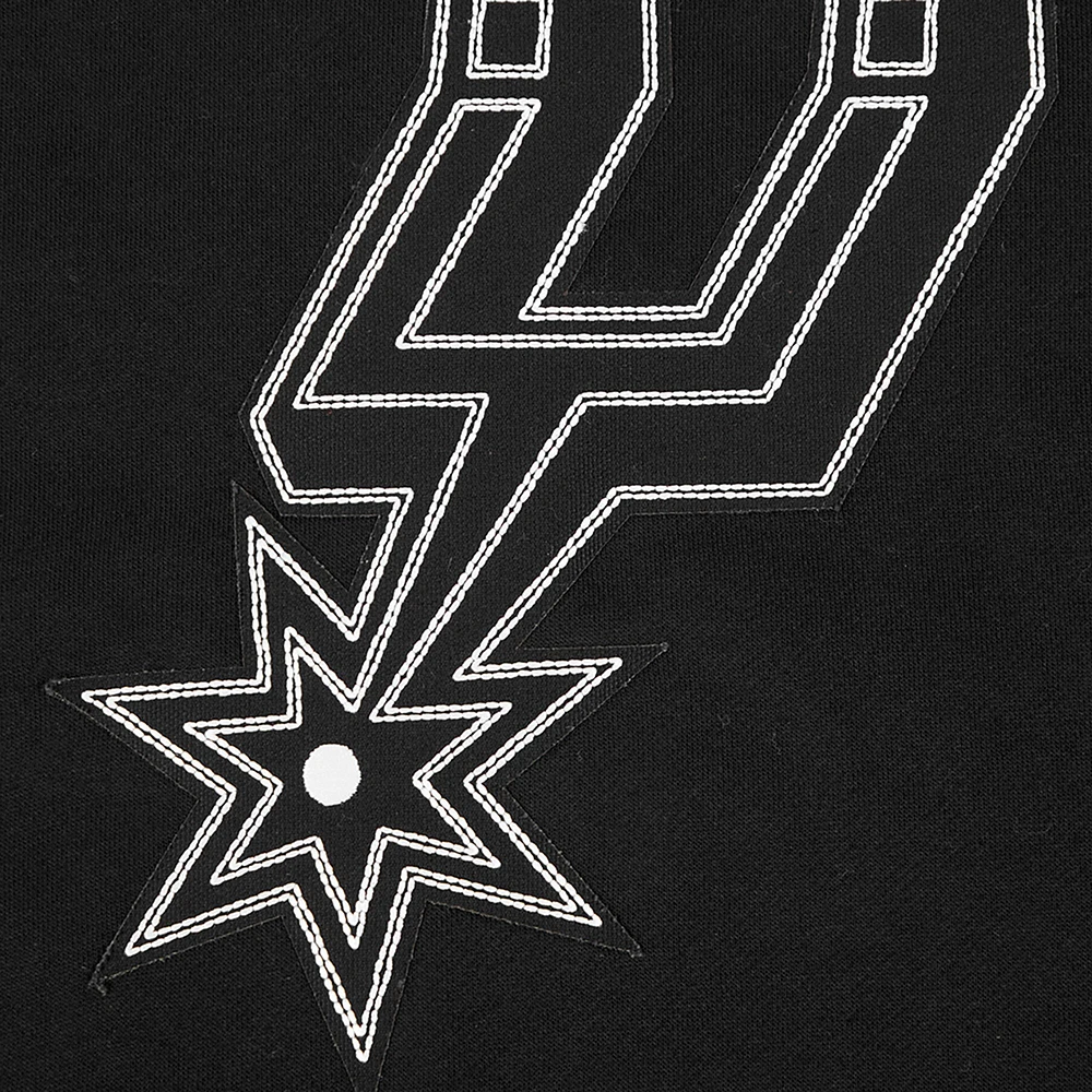 Men's Pro Standard Black San Antonio Spurs Paint the City Drop Shoulder Sweatshirt