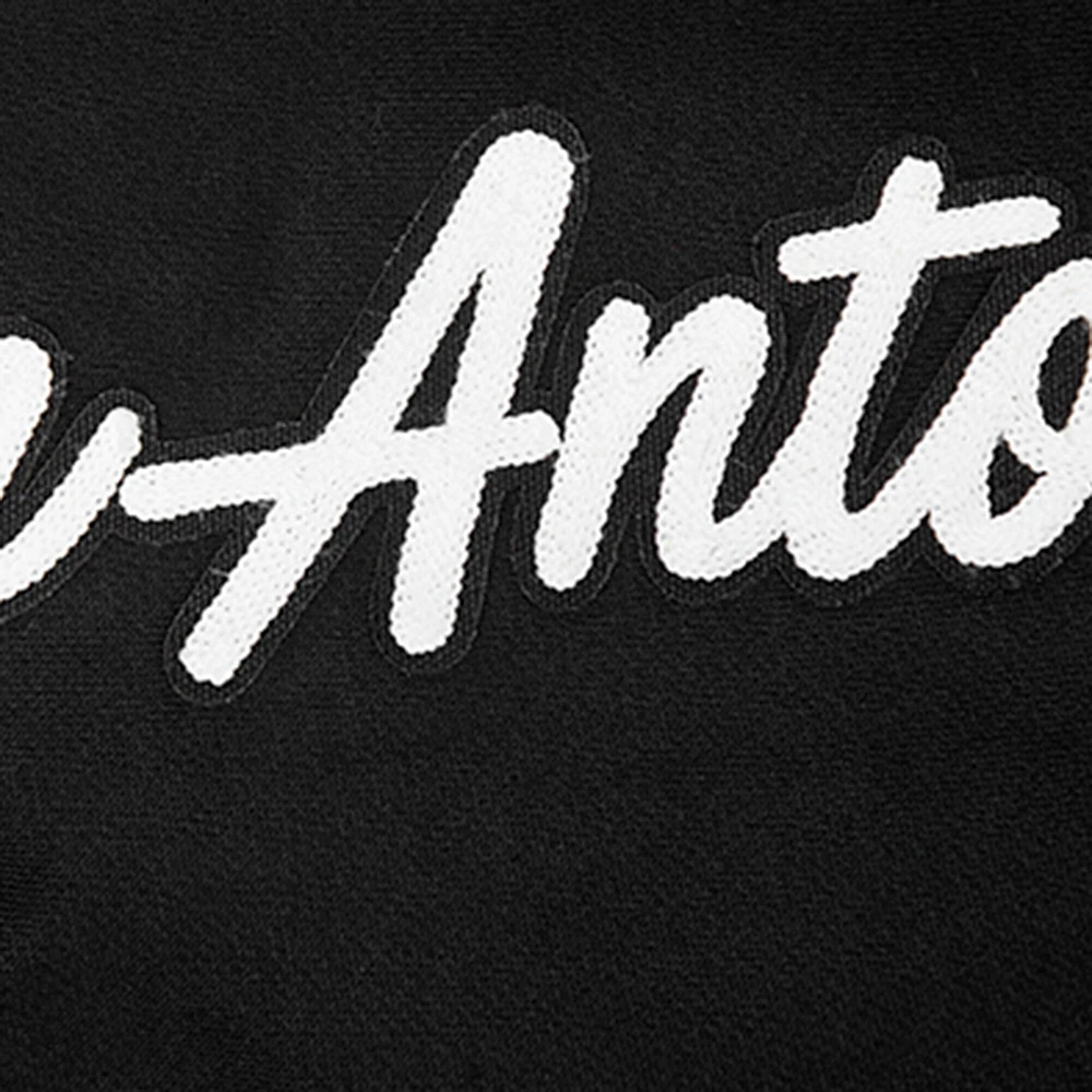 Men's Pro Standard Black San Antonio Spurs Paint the City Drop Shoulder Sweatshirt