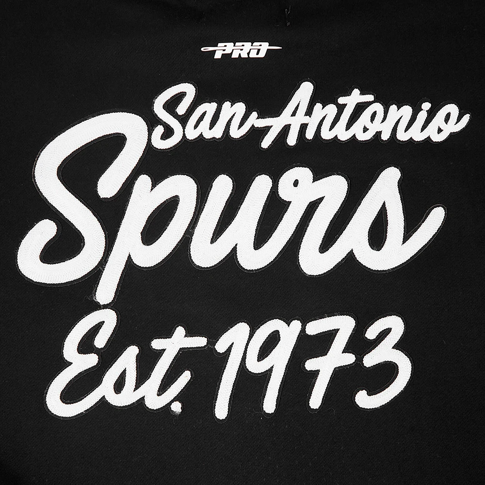 Men's Pro Standard Black San Antonio Spurs Paint the City Drop Shoulder Sweatshirt