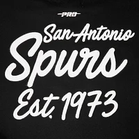 Men's Pro Standard Black San Antonio Spurs Paint the City Drop Shoulder Sweatshirt