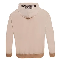 Men's Pro Standard Khaki San Antonio Spurs Hybrid Full-Zip Hoodie