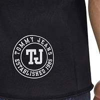 Men's Tommy Jeans Black San Antonio Spurs Paul French Terry Short Sleeve Pullover Hoodie