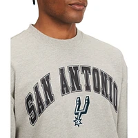 Men's Tommy Jeans Gray San Antonio Spurs James Patch Pullover Sweatshirt