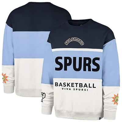 Sweat-shirt unisexe '47 Blue San Antonio Spurs 2024/25 City Edition On Five Maximalist Pullover