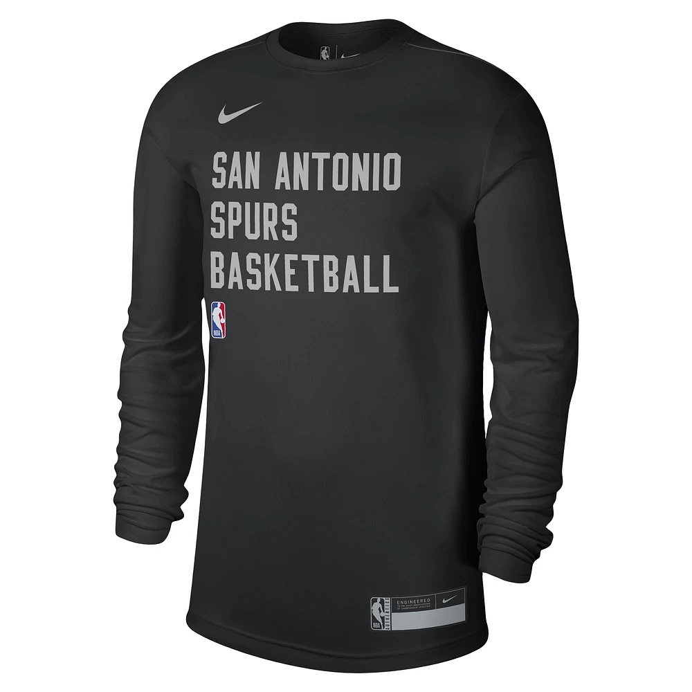 Unisex Nike Black San Antonio Spurs 2023/24 Legend On-Court Practice Long Sleeve T-Shirt