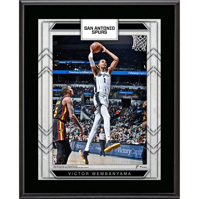Plaque de joueur sublimée Victor Wembanyama San Antonio Spurs 10,5" x 13"