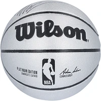 Victor Wembanyama San Antonio Spurs Autographed Wilson Platinum Edition Basketball
