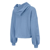 Women's New Era Light Blue San Antonio Spurs 2024/25 City Edition Cropped Pullover Hoodie