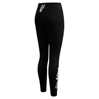 Women's Pro Standard Black San Antonio Spurs Paint the City Tri-Blend Jersey Leggings