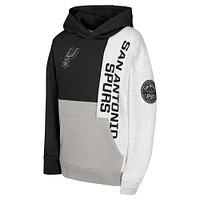 Youth  Black San Antonio Spurs Splash Pullover Hoodie
