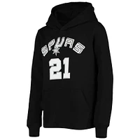 Youth Mitchell & Ness Tim Duncan Black San Antonio Spurs Hardwood Classics Name Number Pullover Hoodie