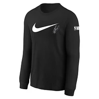 Youth Nike Black San Antonio Spurs Swoosh Long Sleeve T-Shirt