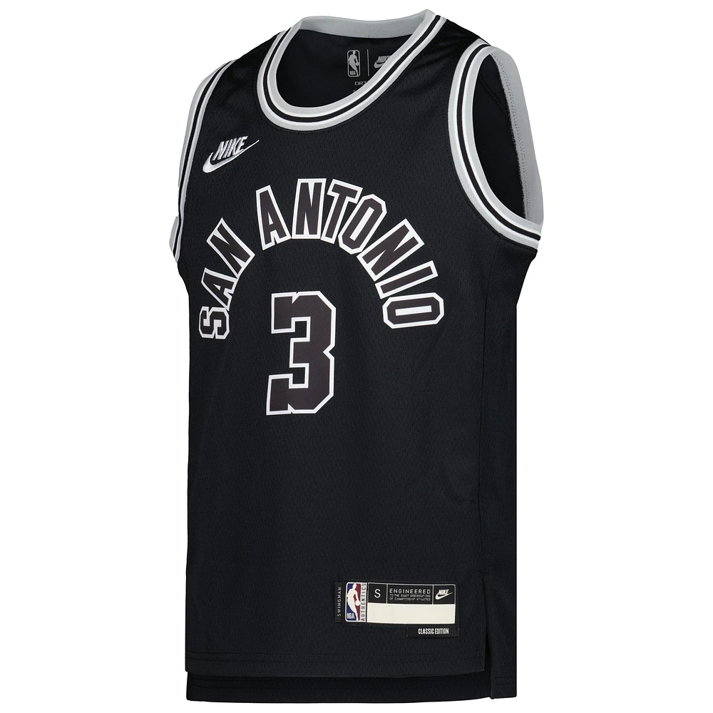 Youth Nike Keldon Johnson Black San Antonio Spurs 2022/23 Swingman Jersey - Classic Edition