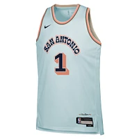 Youth Nike Victor Wembanyama Light Blue San Antonio Spurs 2024/25 Swingman Player Jersey - City Edition