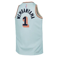 Youth Nike Victor Wembanyama Light Blue San Antonio Spurs 2024/25 Swingman Player Jersey - City Edition